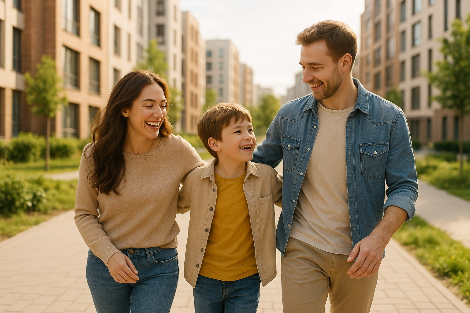 Семья и новостройка